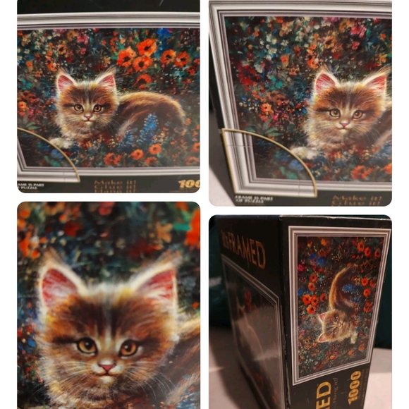 Sure LoxIt's Framed1000 PiecesKittenJigsaw PuzzleMake It!Glue It! - Picture 1 of 12